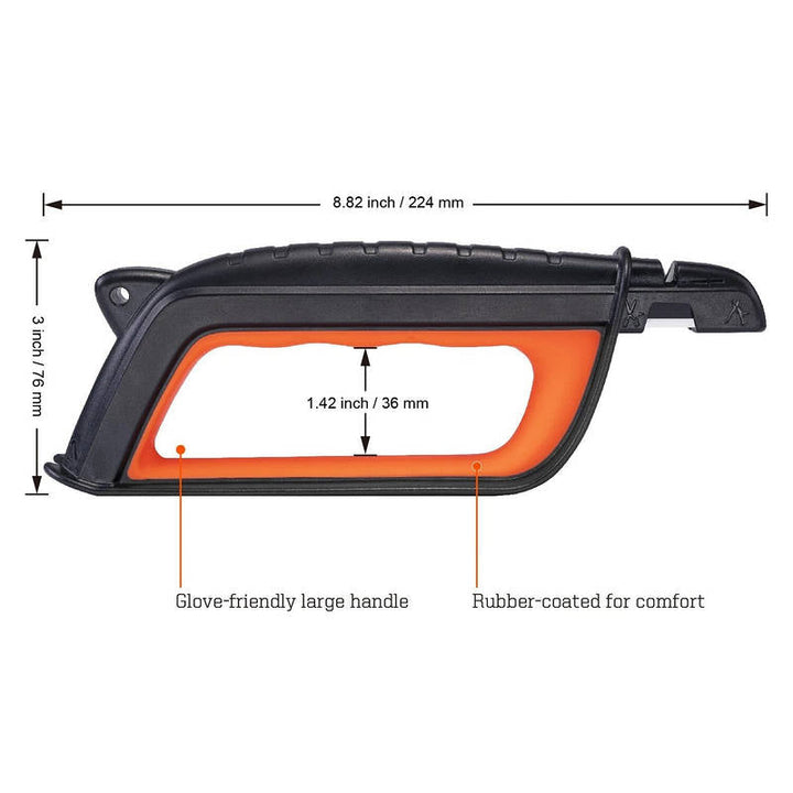 Multi Tool Sharpener for Garden Tools, Lawn Mower Blade Axe Pruner Shears Sharpening Tool