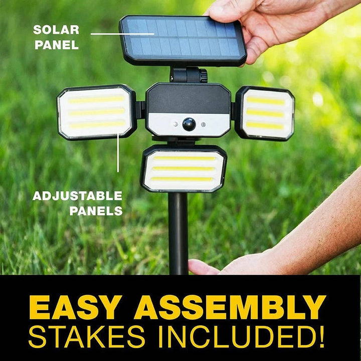 Motion Sensor Floodlight Outdoor LED, Remote Control Waterproof Light for Home