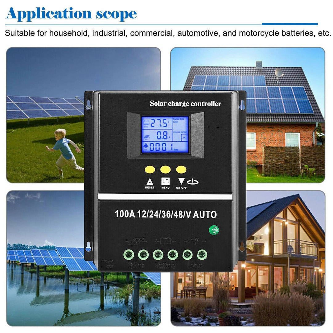 400W MPPT Solar Charge Controller, 12V 24V 36V 48V Solar Battery Charging Controller for Solar Panels