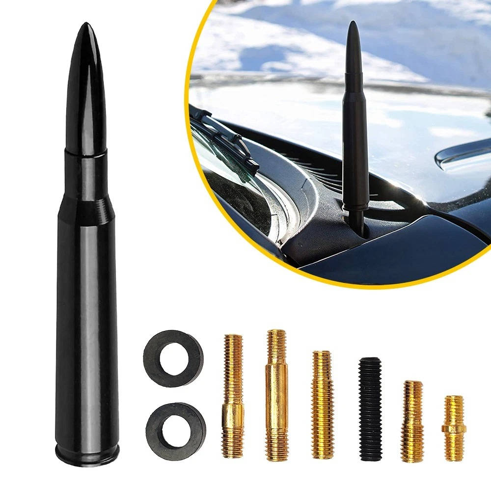 Universal Car Antenna Replacement with 8 Adapter Bolts and Sealing Rings