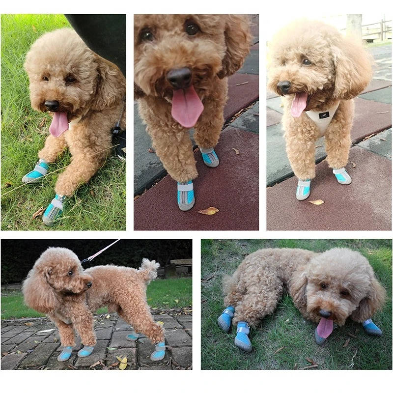 Non Slip Dog Shoes, Dog Paw Protection, Waterproof, Breathable, Outdoor, 4 Pack