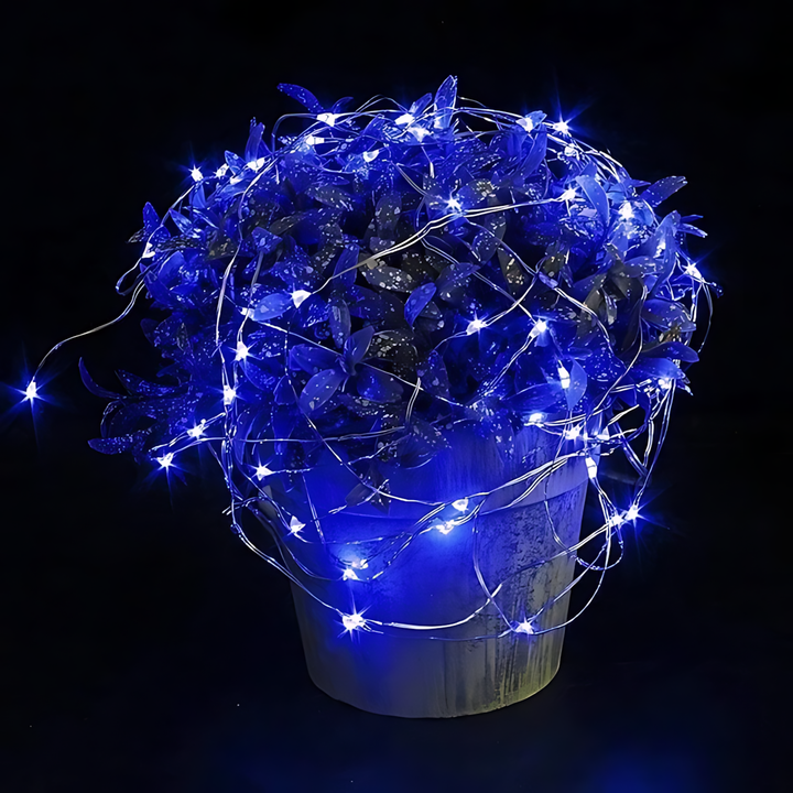 100 Pack Waterproof Mini LED Fairy String Lights with Flexible Silver Wire for Weddings and Party Decor