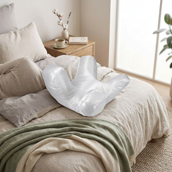 Side Sleeper Pillow with Raised Pillar Frame and Removable Washable Cover