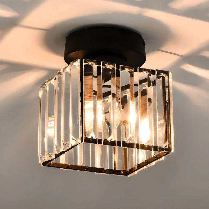 Crystal Glass Ceiling Light for Bedroom, Living Room, Dining Room