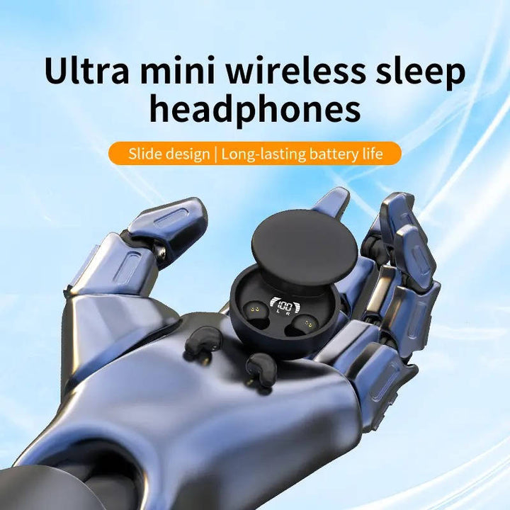 Mini Bluetooth Earbuds, Compact Discreet Wireless Headphones for Sleep and Work, Ergonomic Earphones for Small Ear Canals