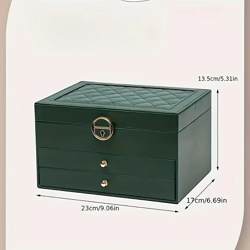 jewellery Box Leather Organizer with Drawers