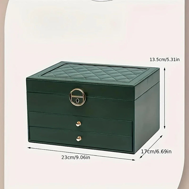 jewellery Box Leather Organizer with Drawers