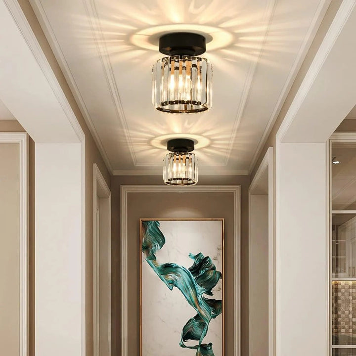 Crystal Glass Ceiling Light for Bedroom, Living Room, Dining Room