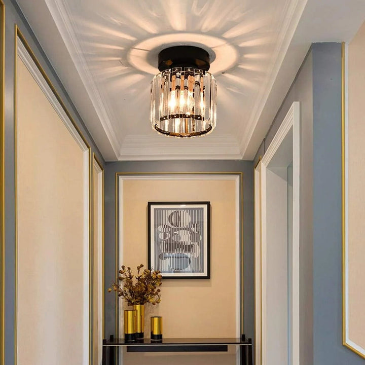 Crystal Glass Ceiling Light for Bedroom, Living Room, Dining Room