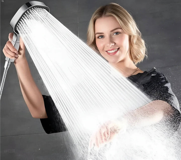 Filtered Shower Head with Adjustable Spray Modes and High Pressure Design