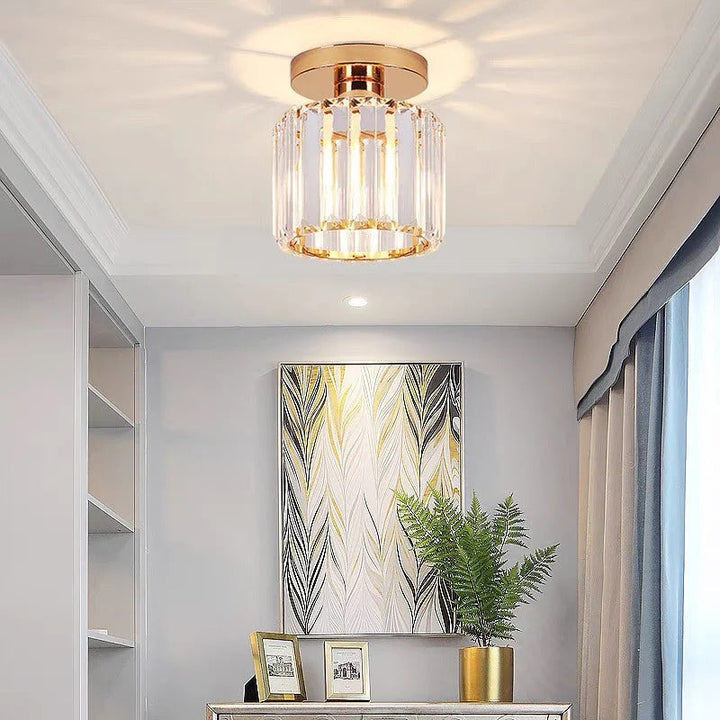 Crystal Glass Ceiling Light for Bedroom, Living Room, Dining Room
