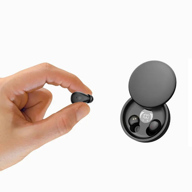 Mini Bluetooth Earbuds, Compact Discreet Wireless Headphones for Sleep and Work, Ergonomic Earphones for Small Ear Canals
