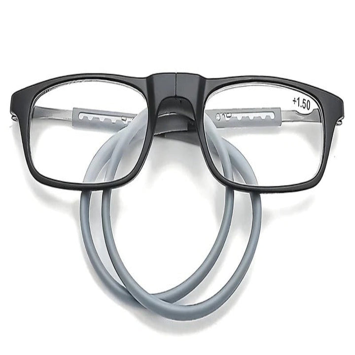 Bifocal Eyeglasses with Magnetic Closure and Hanging Neck Cord