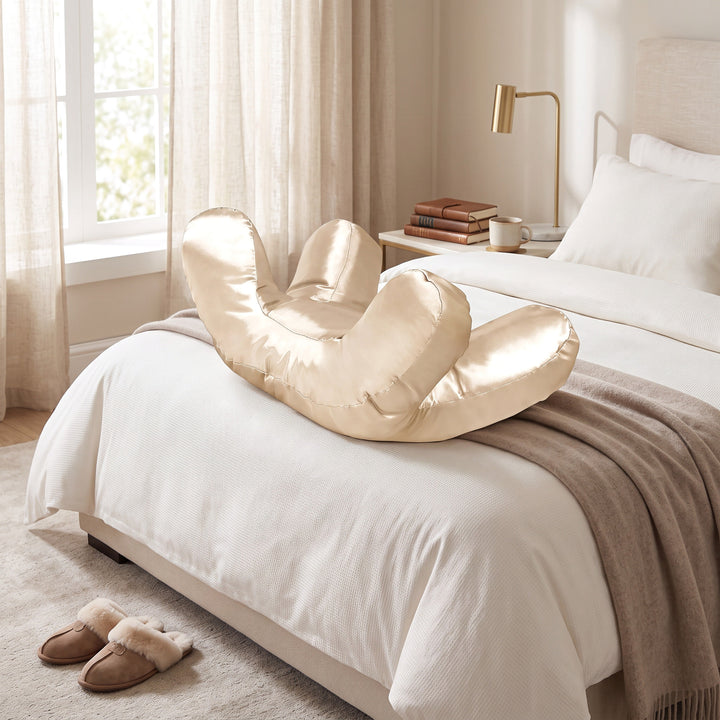 Side Sleeper Pillow with Raised Pillar Frame and Removable Washable Cover
