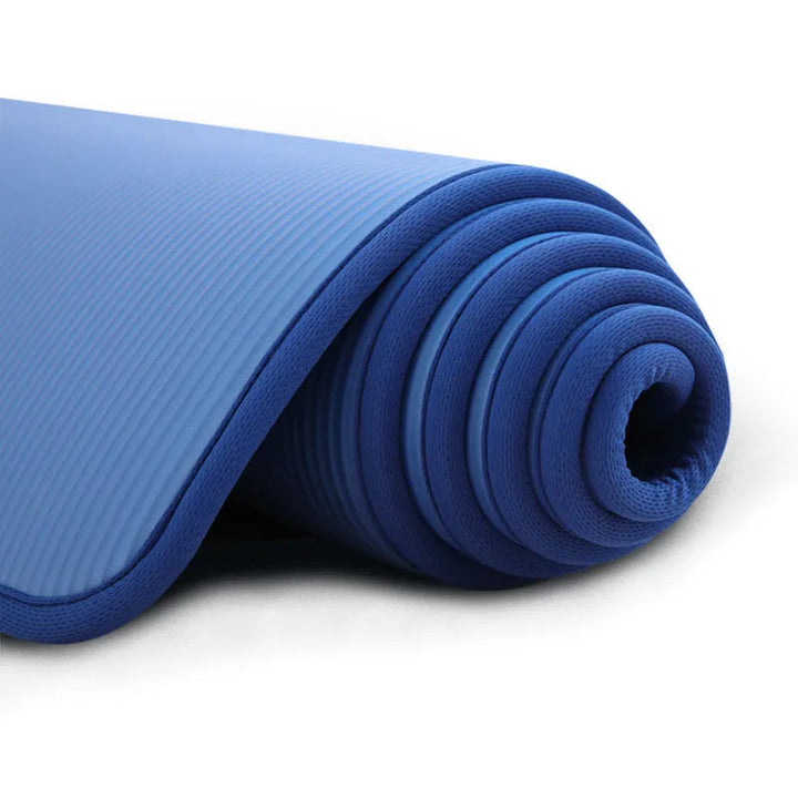 Exercise Mat 0.3 Inches Thick with Textured Non-Slip Surface and Joint Cushioning 72 x 24 Inches