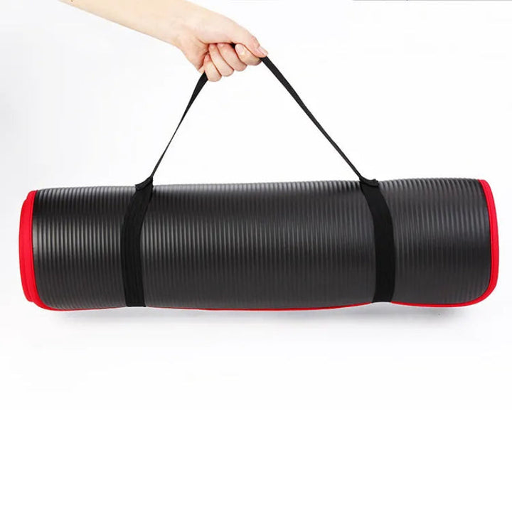 Exercise Mat 0.3 Inches Thick with Textured Non-Slip Surface and Joint Cushioning 72 x 24 Inches