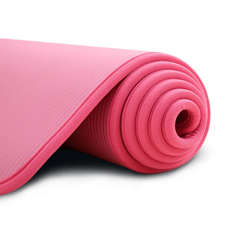 Exercise Mat 0.3 Inches Thick with Textured Non-Slip Surface and Joint Cushioning 72 x 24 Inches