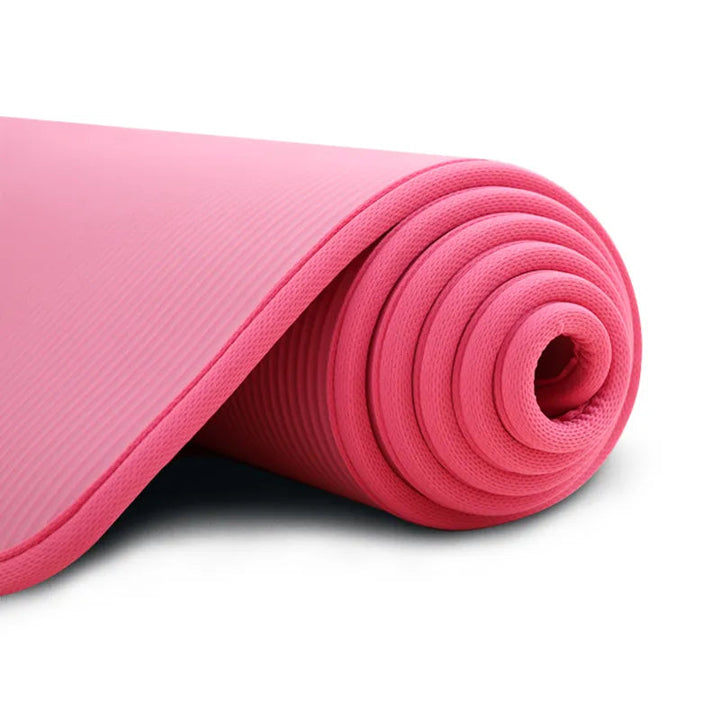 Exercise Mat 0.3 Inches Thick with Textured Non-Slip Surface and Joint Cushioning 72 x 24 Inches