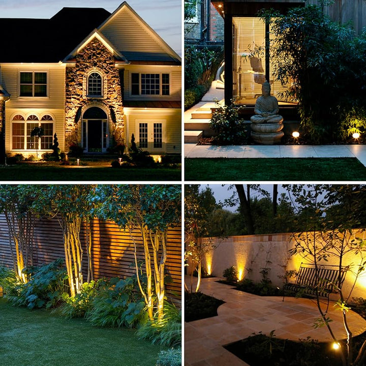 Solar Landscape Spotlight with 9-colour LED and Adjustable Head