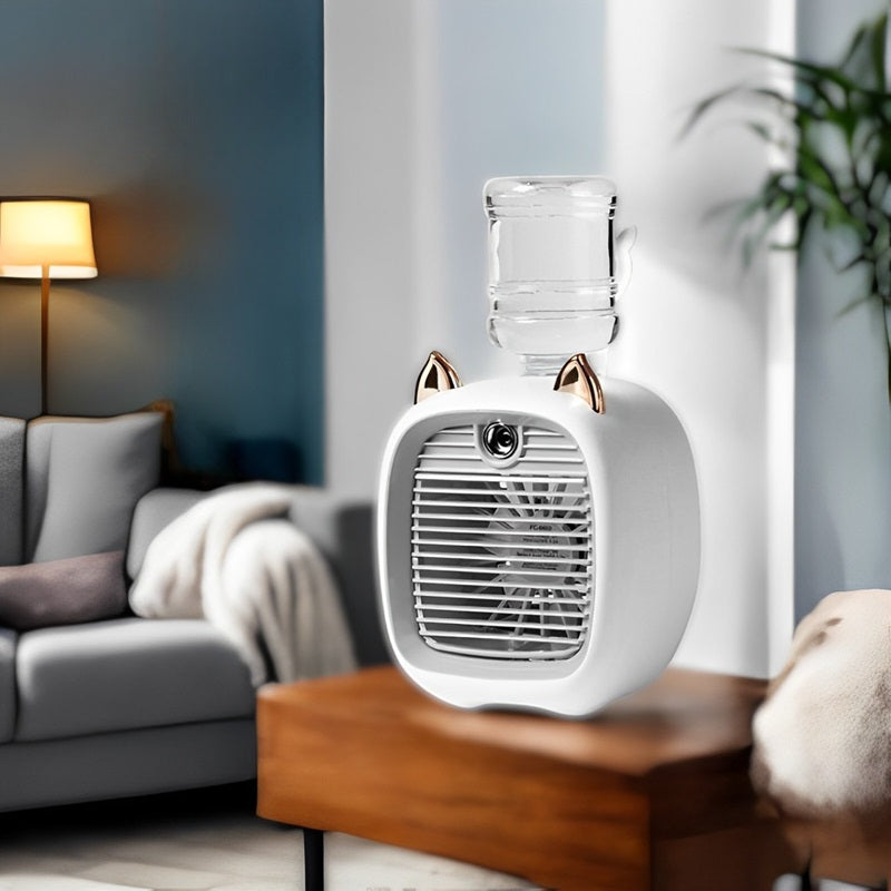 Mini Air Conditioner with 3-Speed Fan and Mist Sprayer