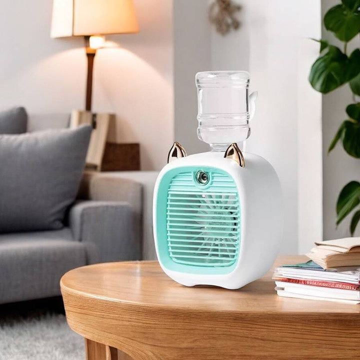 Mini Air Conditioner with 3-Speed Fan and Mist Sprayer