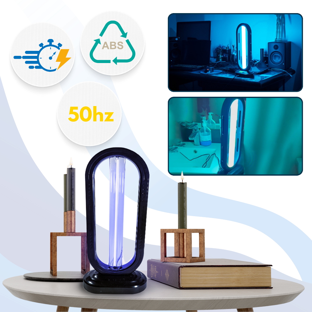 UV Light Bulb with Remote Timer for Multi-Surface Household Use