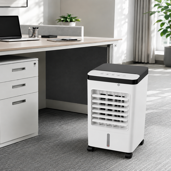 Portable Fan with Water Reservoir and Remote Control, 12-Hour Timer