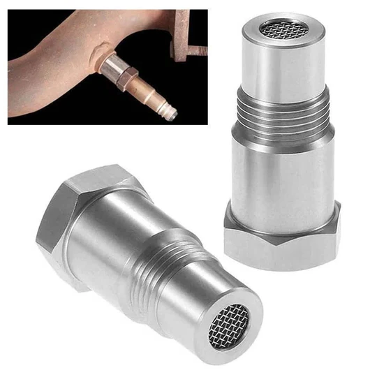 Oxygen Sensor Adapter with Internal Filter Element for M18 by 1.5 Thread