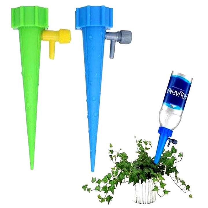 Plant Watering Spikes with Adjustable Flow Valve and Bottle Compatibility, 12-Pack