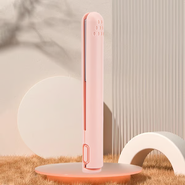 Portable Hair Straightener and Curler with Ceramic Plates and USB Charging