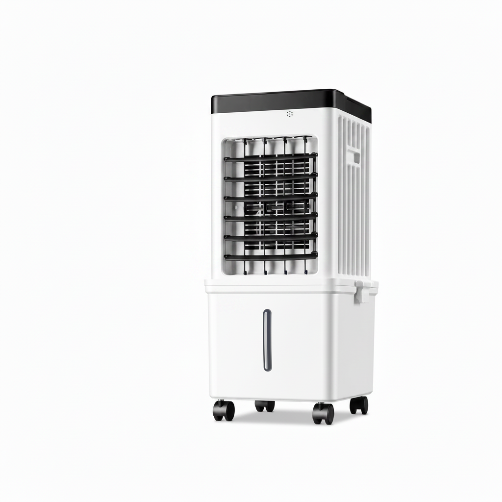 Evaporative Air Cooler with 12L Water Tank and Oscillation and Remote Control, 24-Hour Timer