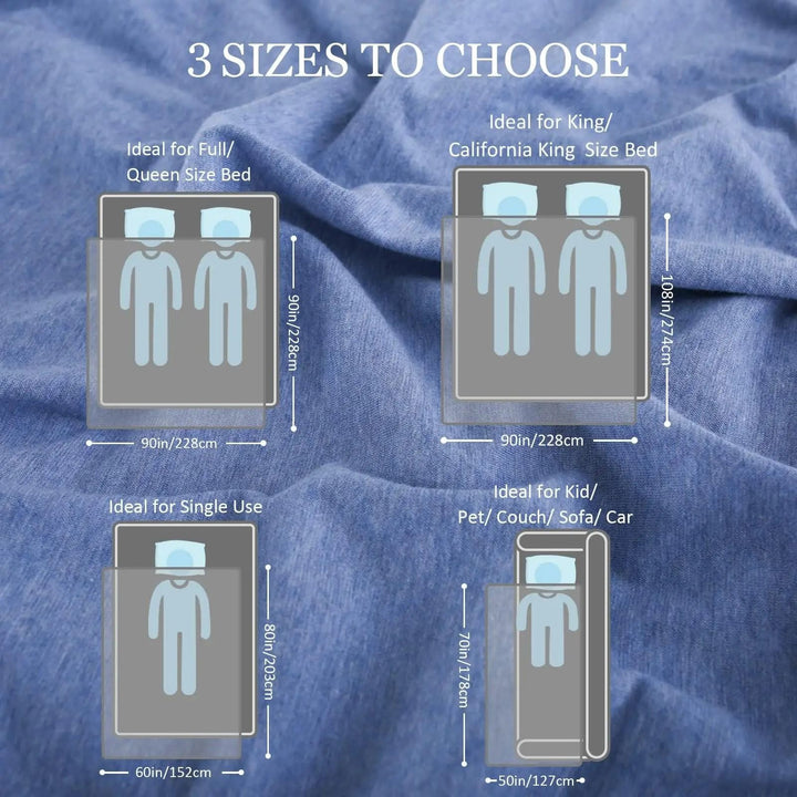 Cool-Touch Weighted Blanket with Breathable Fabric