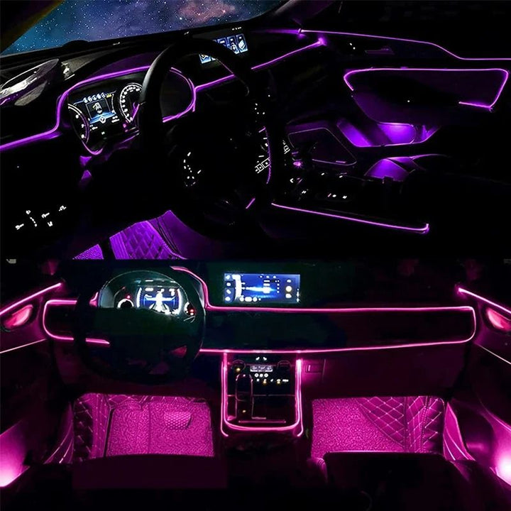 RGB LED Strip Lights for Car Interior with App Control and Flexible Design