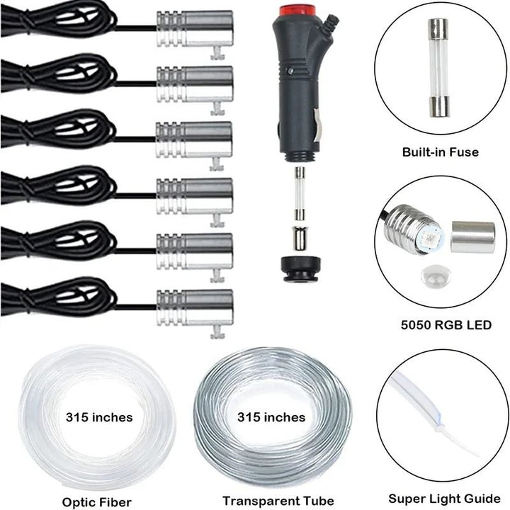 RGB LED Strip Lights for Car Interior with App Control and Flexible Design