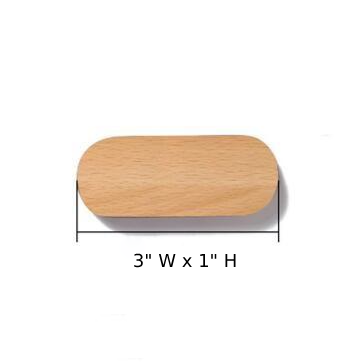 Magnetic Wooden Key Holder with Adhesive Mounting and Natural Wood Finish
