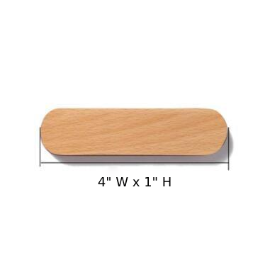 Magnetic Wooden Key Holder with Adhesive Mounting and Natural Wood Finish
