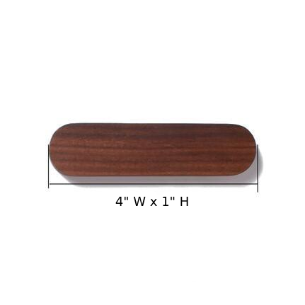 Magnetic Wooden Key Holder with Adhesive Mounting and Natural Wood Finish