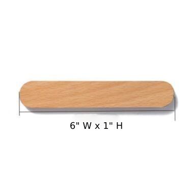 Magnetic Wooden Key Holder with Adhesive Mounting and Natural Wood Finish