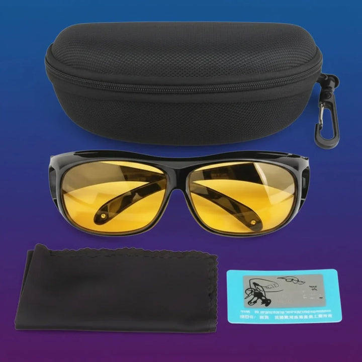 Polarized Driving Eyewear with Anti-Glare Lens for Night Vision