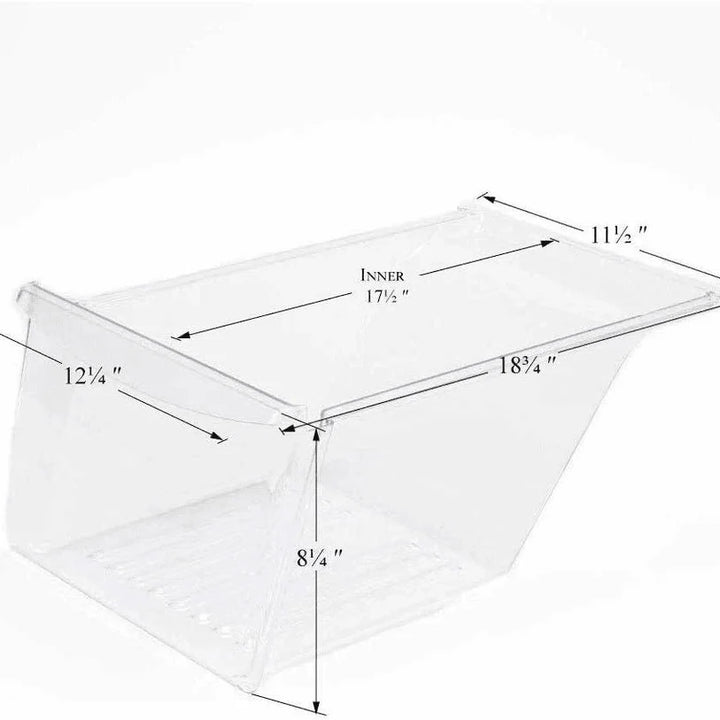 Clear Replacement Crisper Drawer Bottom for Frigidaire and Kenmore Refrigerators