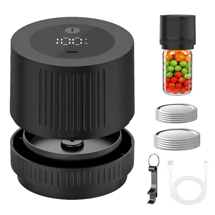 Automatic Vacuum Sealing Kit for Wide and Regular Mouth Mason Jars