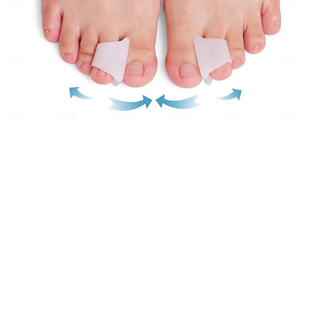 6 Pack Gel Toe Spacers with Toe Loop Design for Daily Wear
