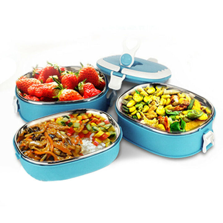 Leak Proof Thermal Lunch Box with Stainless Steel Interior for School and Work