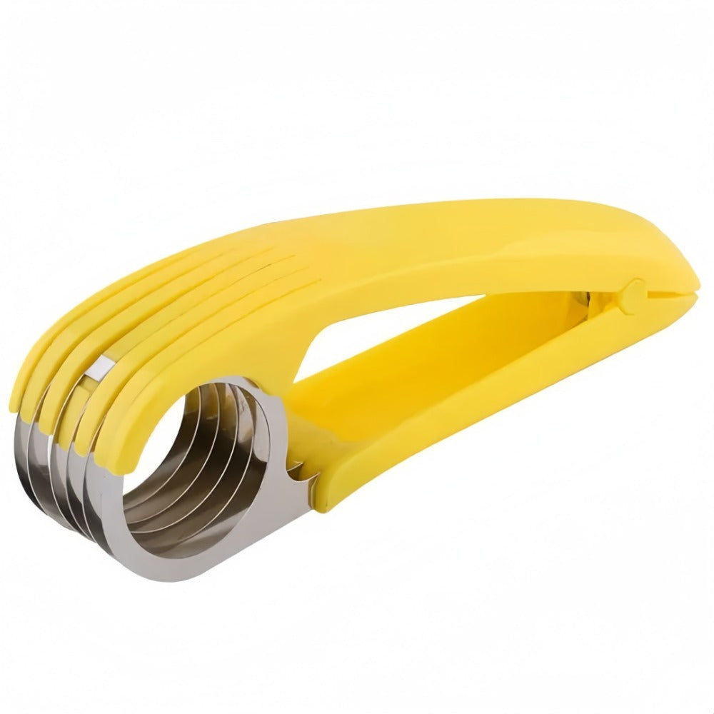Banana and Vegetable Cutter with Curved Stainless Steel Blade for Kitchen Use