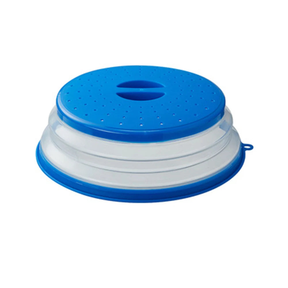 Reusable Silicone Microwave Splatter Guard with Folding Design for Cooking and Food Storage