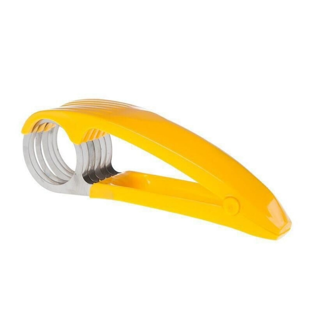 Banana and Vegetable Cutter with Curved Stainless Steel Blade for Kitchen Use