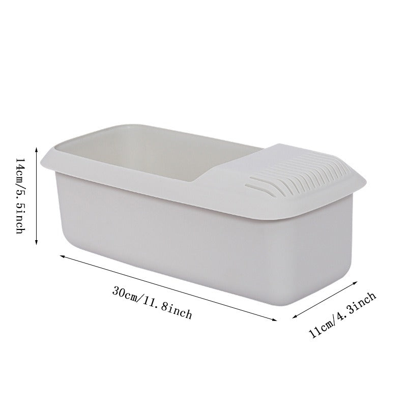 Microwave Pasta Cooker with Built In Strainer for Spaghetti and Vegetable Steaming, Dishwasher Safe