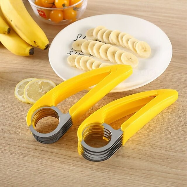 Stainless Steel Manual Fruit and Vegetable Slicer with Portable Design for Salad and Snack Preparation