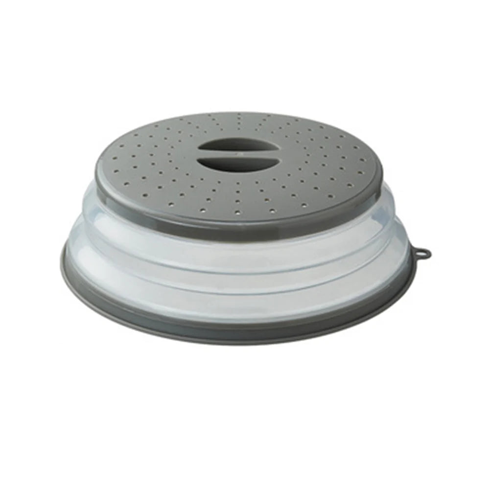Reusable Silicone Microwave Splatter Guard with Folding Design for Cooking and Food Storage