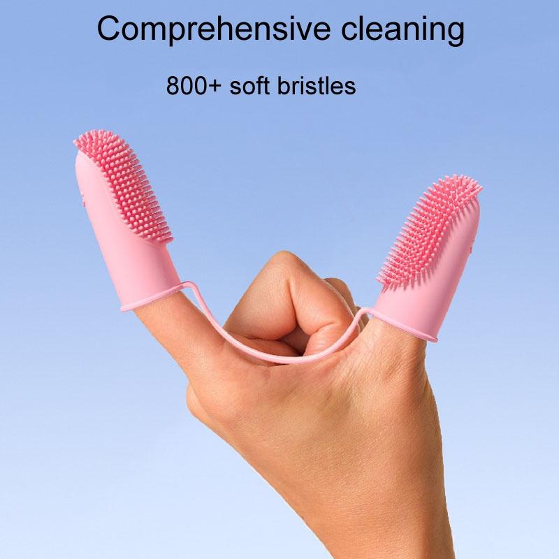 Silicone Finger Toothbrush Set for Dog and Cat Dental Care